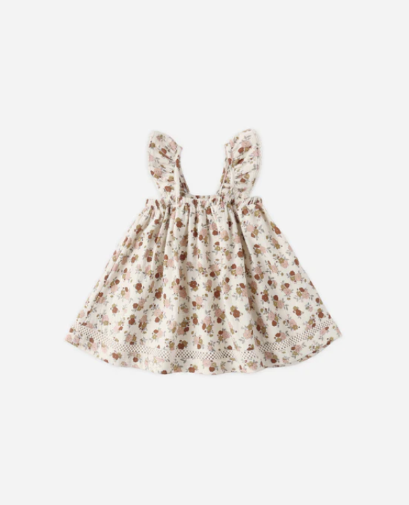 QUINCY Mae/RUFFLE TANK DRESS /BLOOM /ワンピース【18-24M/2-3Y】