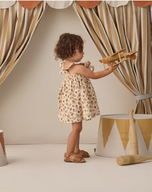 QUINCY Mae/RUFFLE TANK DRESS /BLOOM /ワンピース【18-24M/2-3Y】