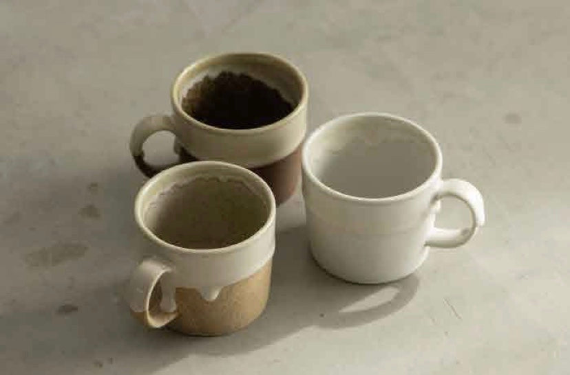 ANGLE/BEIGE DROP MUG　【BEIGE/BROWN】