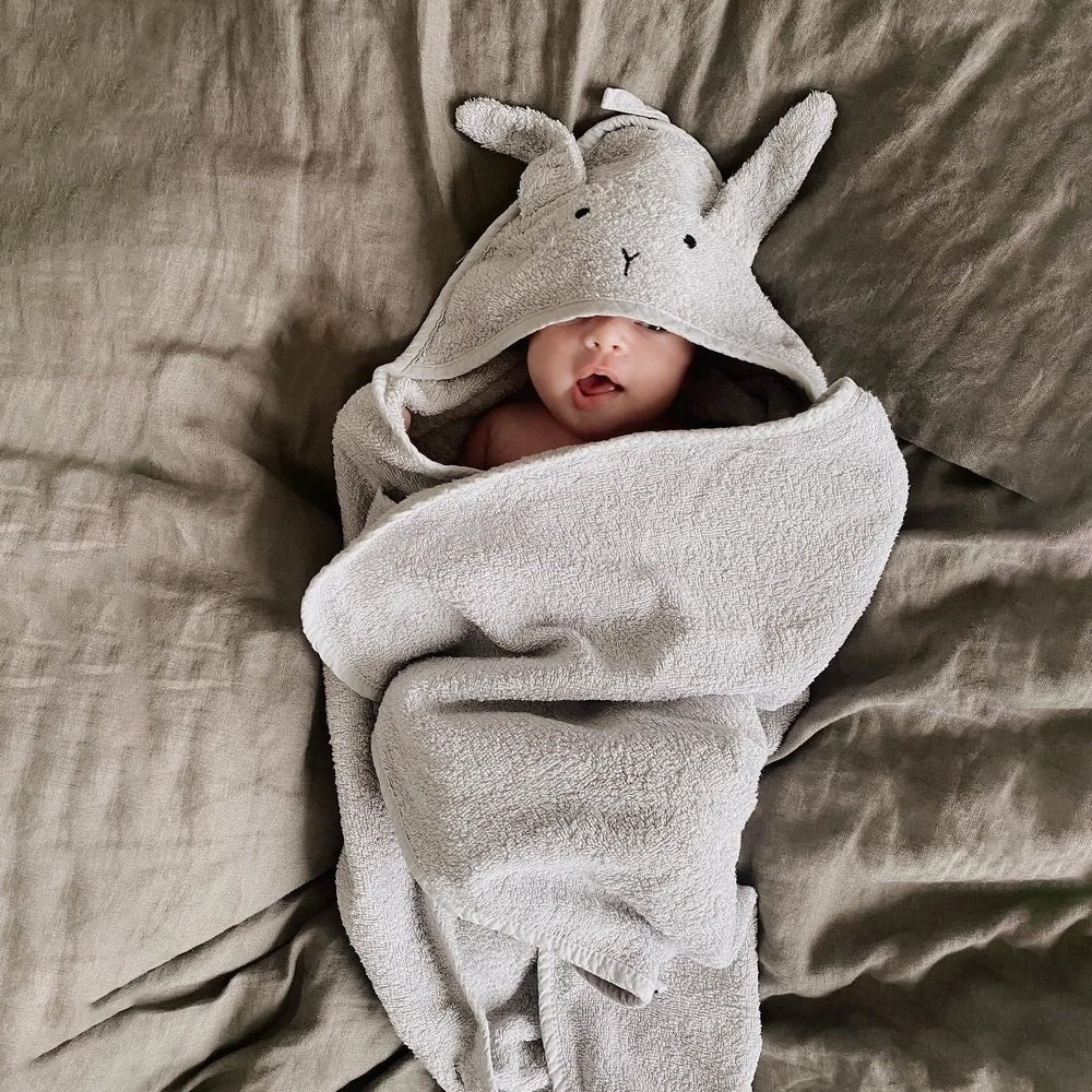 LIEWOOD/Albert hooded towel/フード付きベビータオル【Rabbit Rose/Rabbit Grey/Hippo Blue】