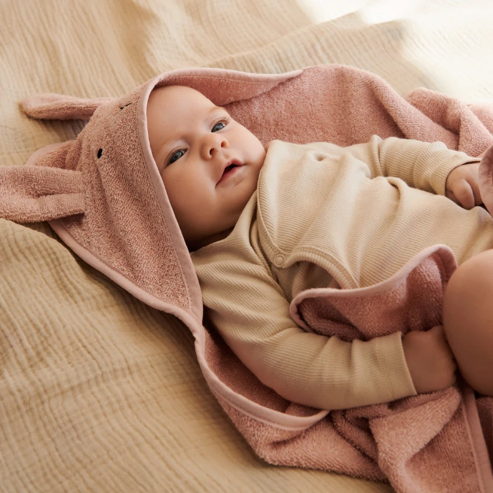 LIEWOOD/Albert hooded towel/フード付きベビータオル【Rabbit Rose/Rabbit Grey/Hippo Blue】