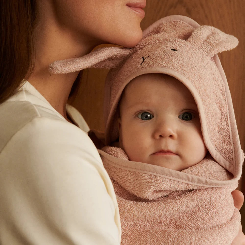 LIEWOOD/Albert hooded towel/フード付きベビータオル【Rabbit Rose/Rabbit Grey/Hippo Blue】