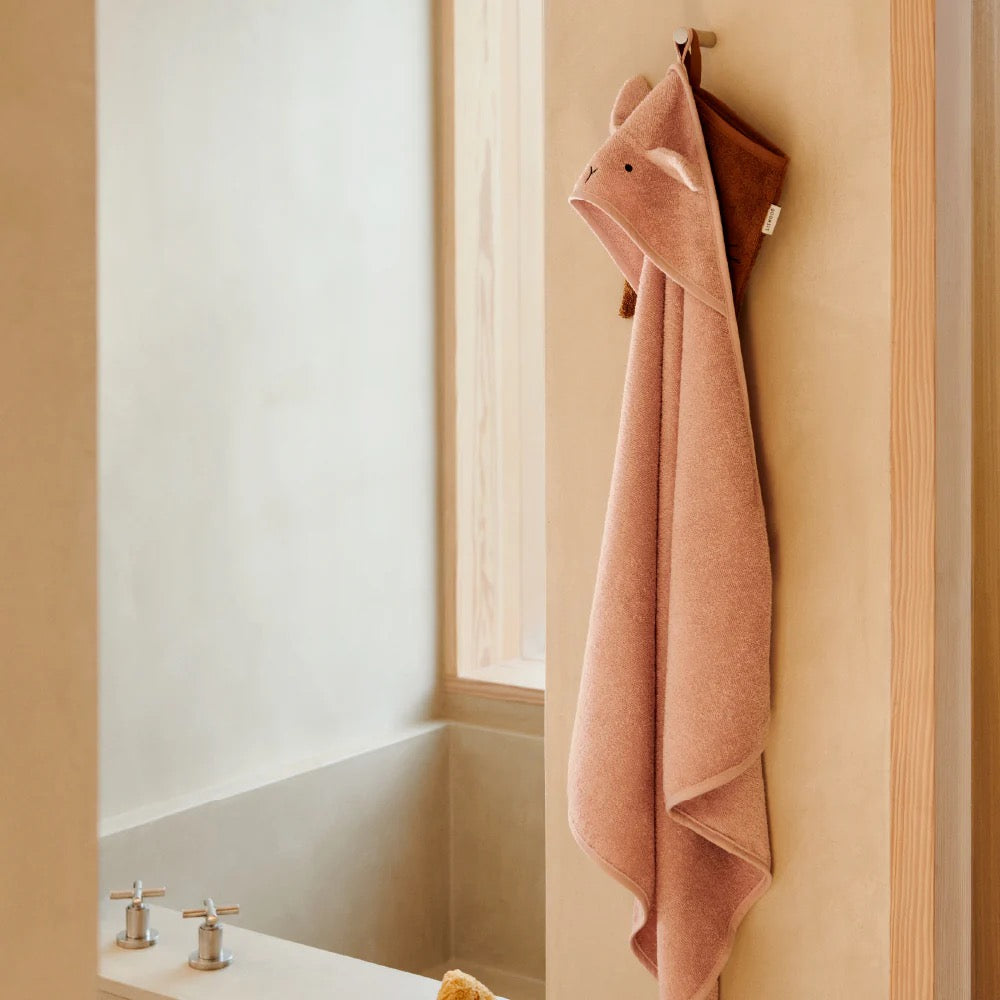 LIEWOOD/Albert hooded towel/フード付きベビータオル【Rabbit Rose/Rabbit Grey/Hippo Blue】