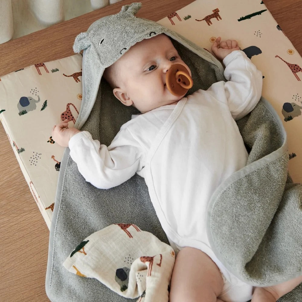 LIEWOOD/Albert hooded towel/フード付きベビータオル【Rabbit Rose/Rabbit Grey/Hippo Blue】