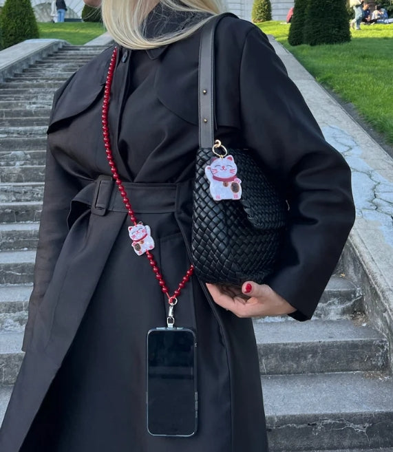 Solar Eclipse/ソーラー エクリプス　GEMSTONE CROSSBODY PHONE CHAIN