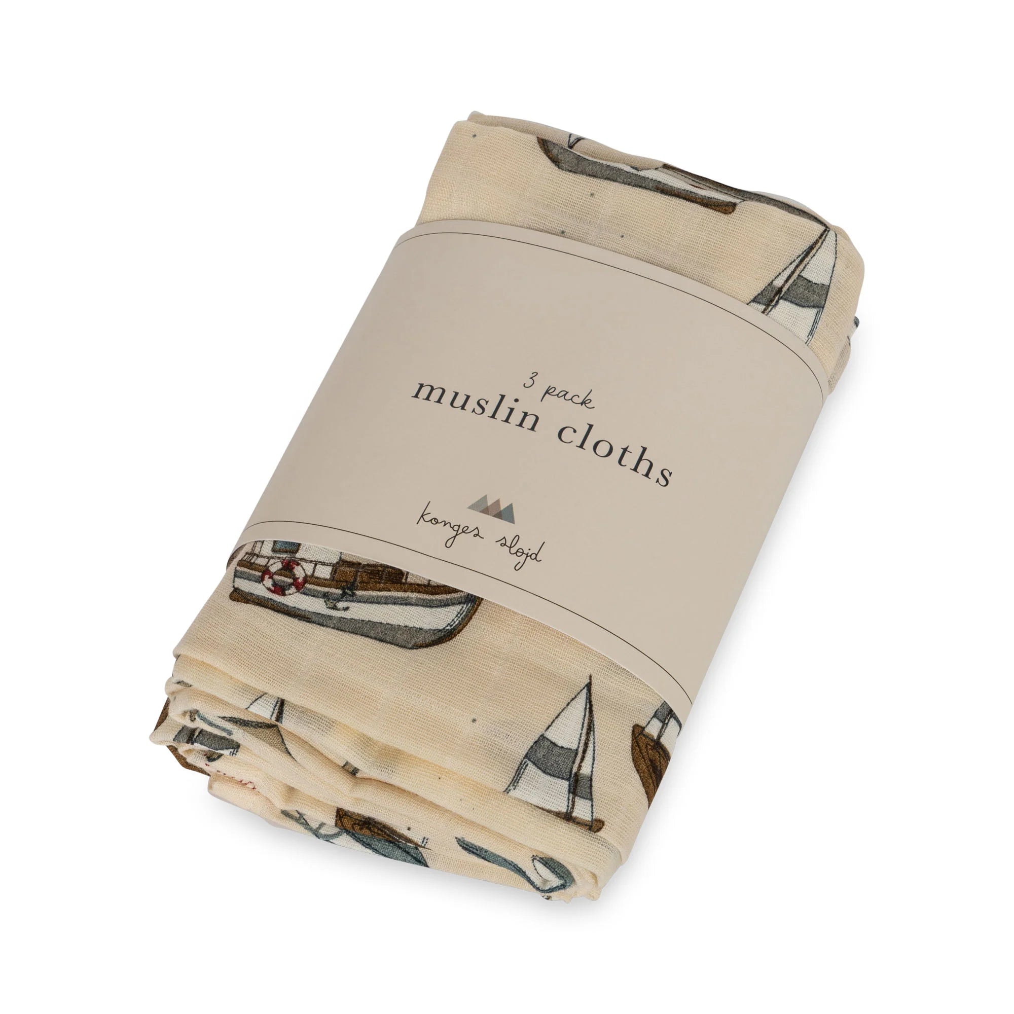 Konges Slojd/ MUSLIN CLOTH GOTS /おくるみ3枚セット