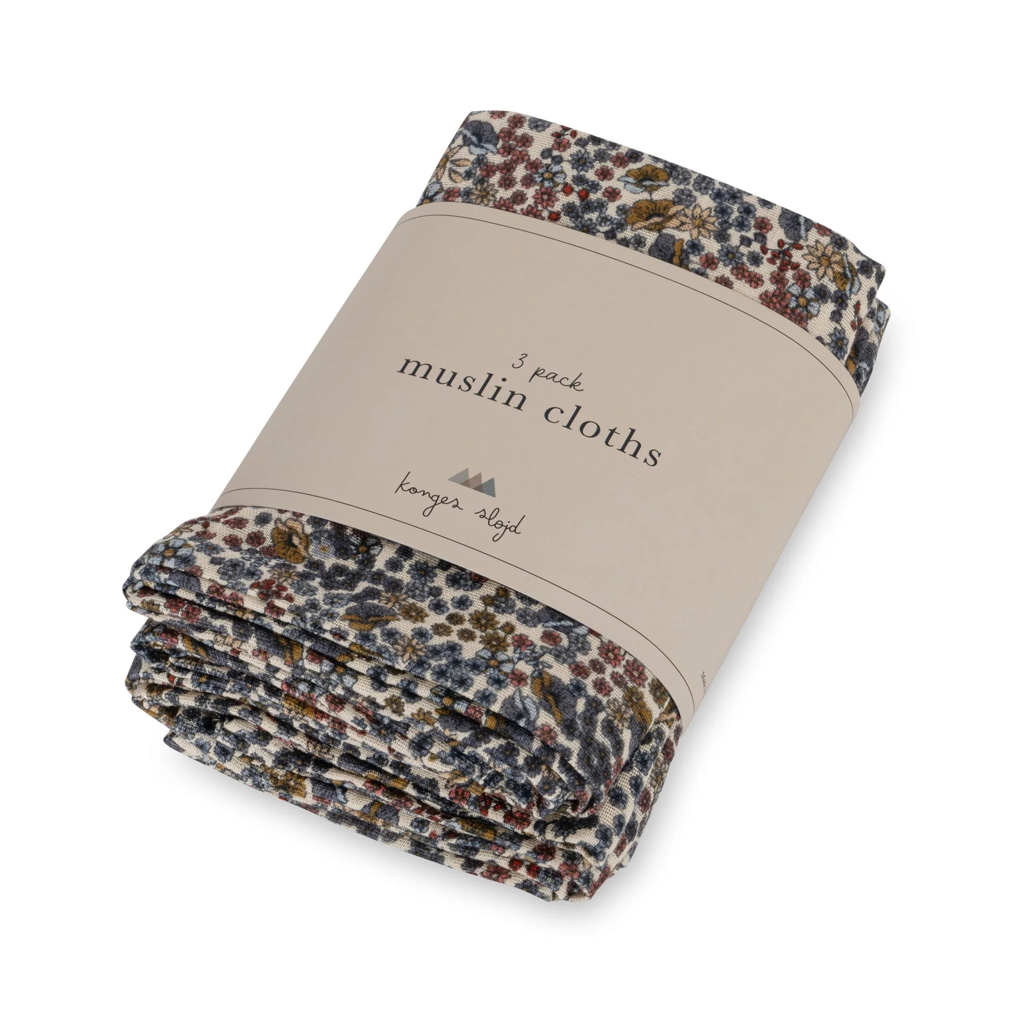 Konges Slojd/ MUSLIN CLOTH GOTS /おくるみ3枚セット