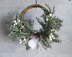 Virtual Green/Chiristmas Wreath/ホワイト
