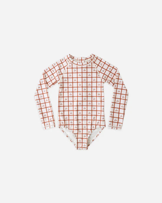 Rylee+Cru /DELPHINE RASHGUARD OP /CHERRY CHECK /ラッシュガード【18-24M/2-3Y/4-5Y】