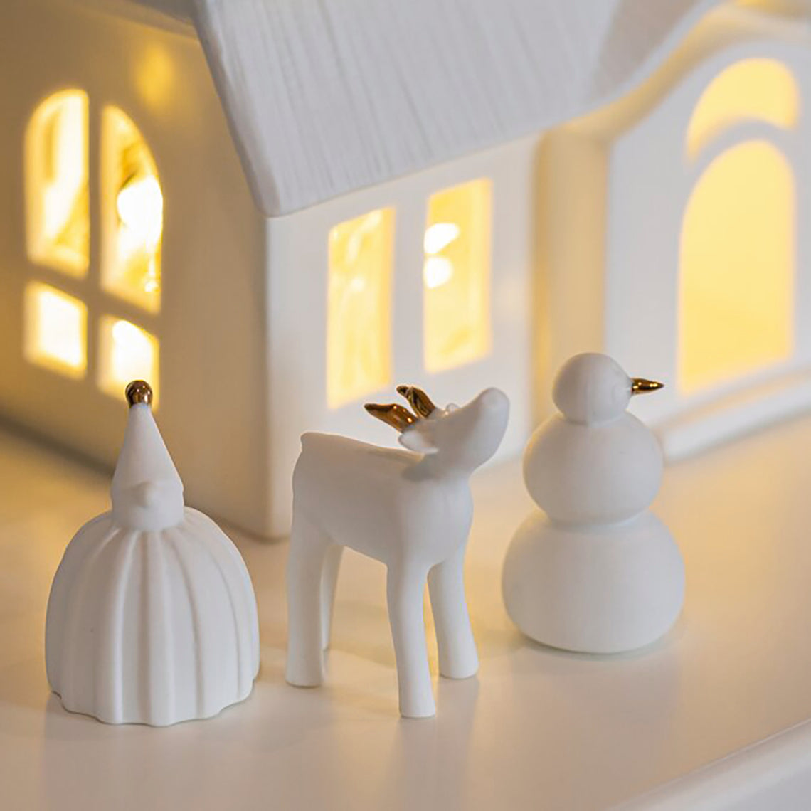 rader/Winter figures set クリスマスオブジェ3点セット