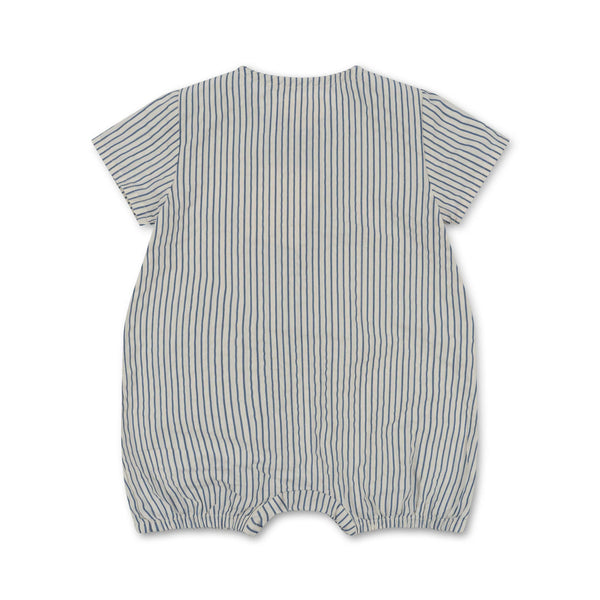 Konges Slojd/ ACE ROMPER GOTS/STRIPE BLUIE【6ヶ月/12ヶ月】