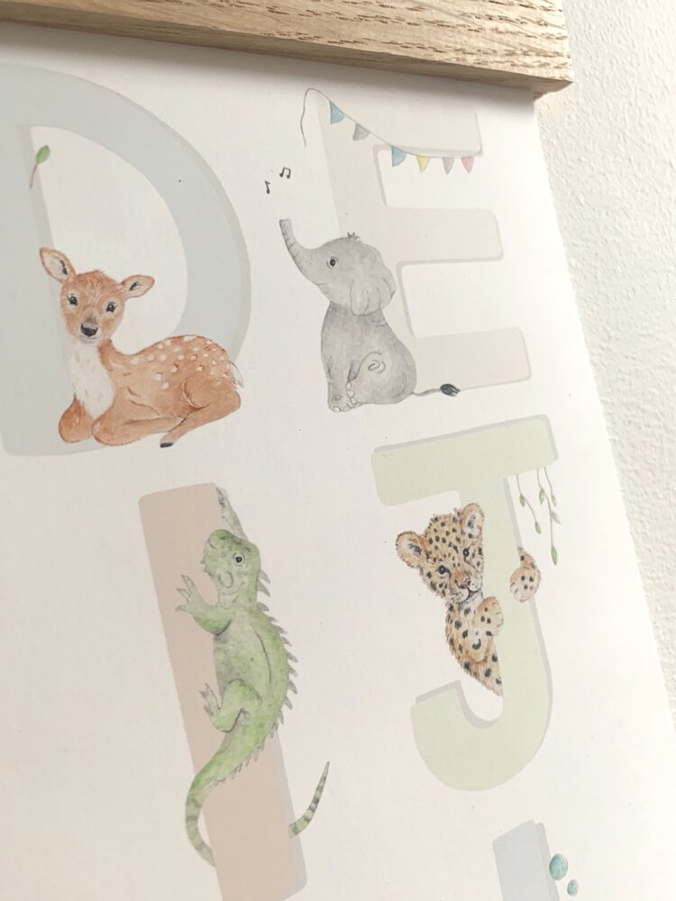 LITTLE ROGLETS/Animal Alphabet Fine Art Print