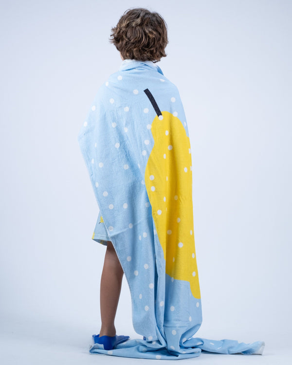 PAPER BOAT/Lemon large beach towel ビーチタオル