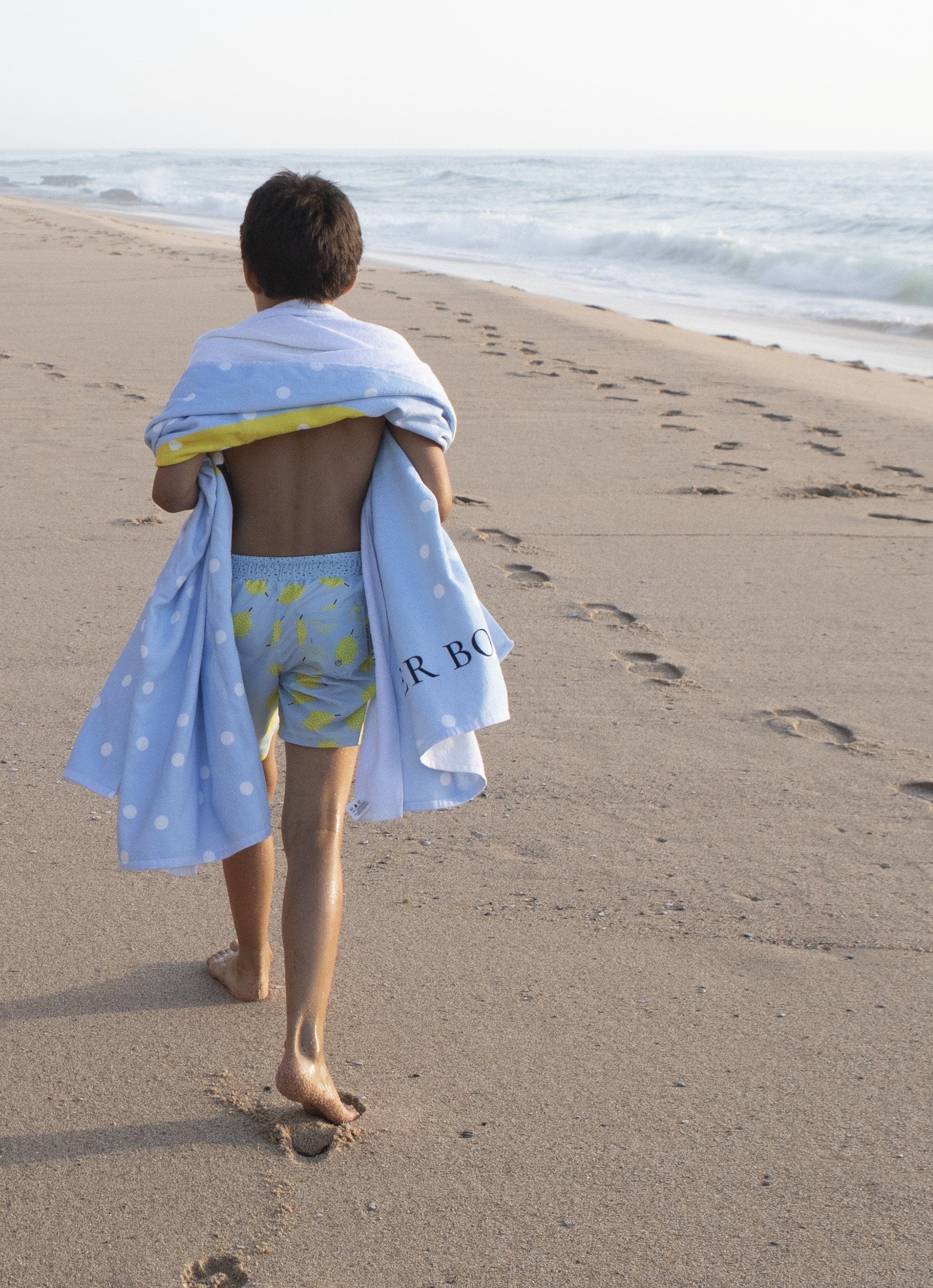 PAPER BOAT/Lemon large beach towel ビーチタオル