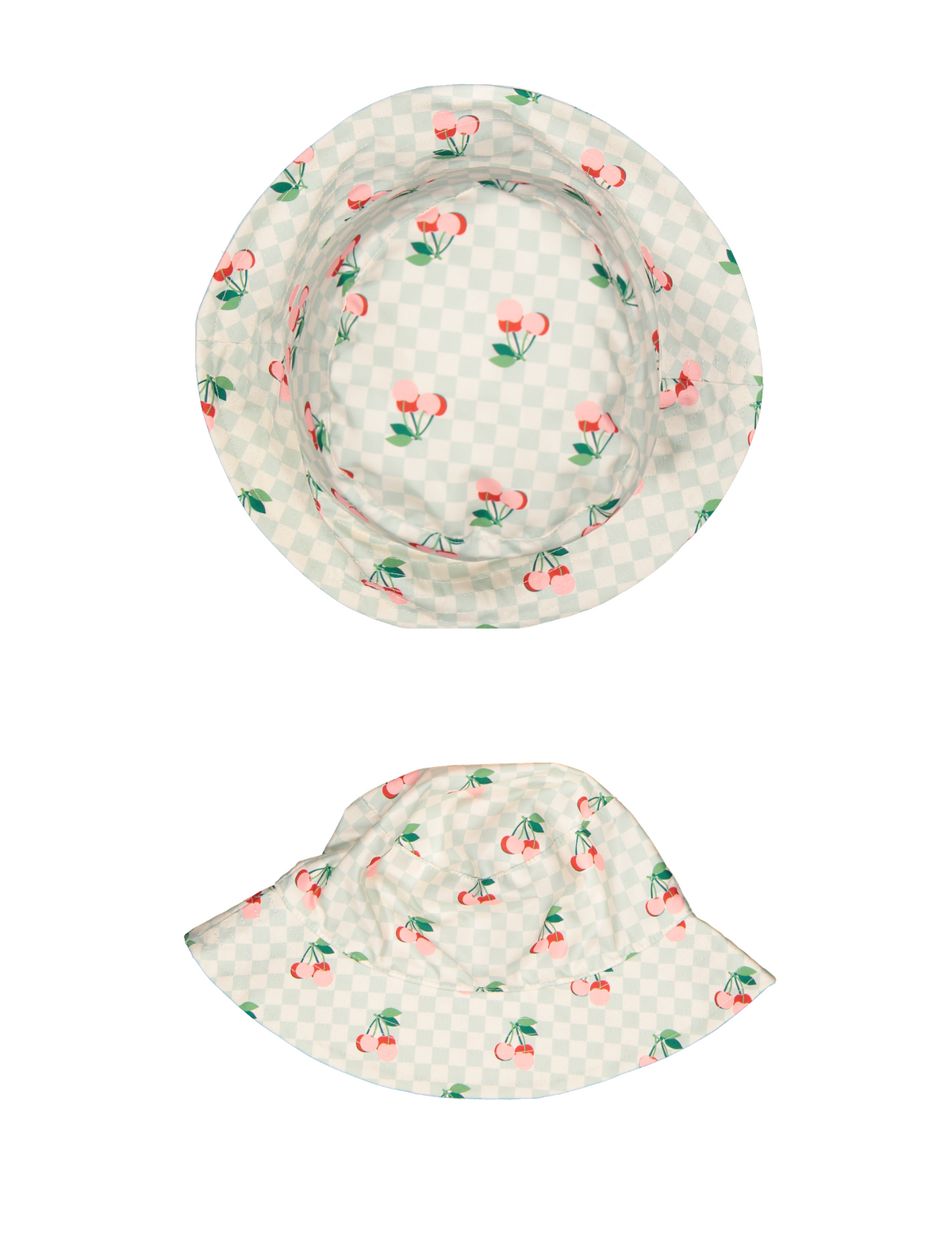 PAPER BOAT/Cherries squares hat【4Y】バケットハット