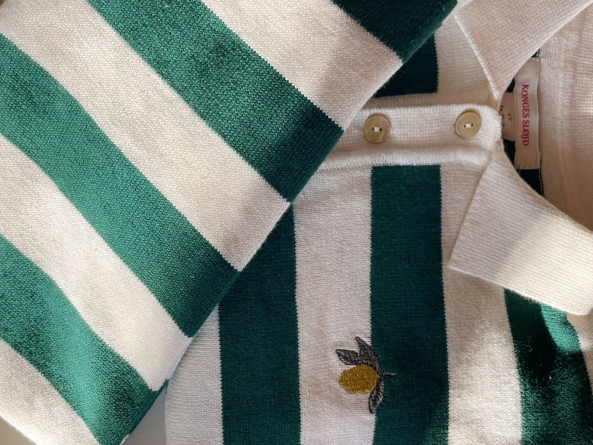 Konges Slojd/MANIS KNIT POLO/ 長袖ニットポロシャツ【2歳/3歳/4歳】