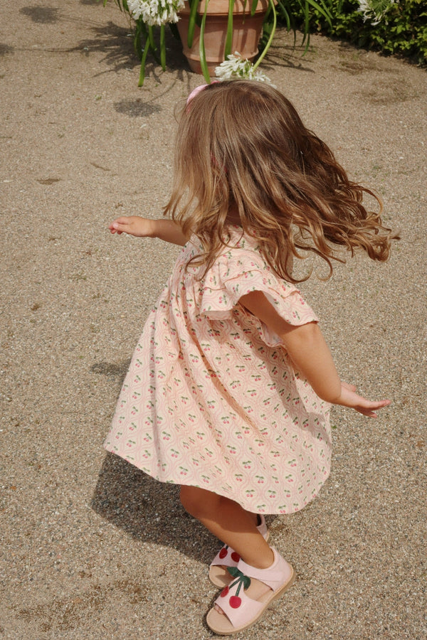 Konges Slojd/ COCO DRESS  /CHERRY PINK MOTIF【18ヶ月～4歳】