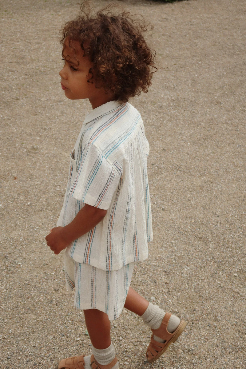 Konges Slojd/ VINCENT SS SHIRT/ANTIQUE WHITE【18ヶ月～4歳】