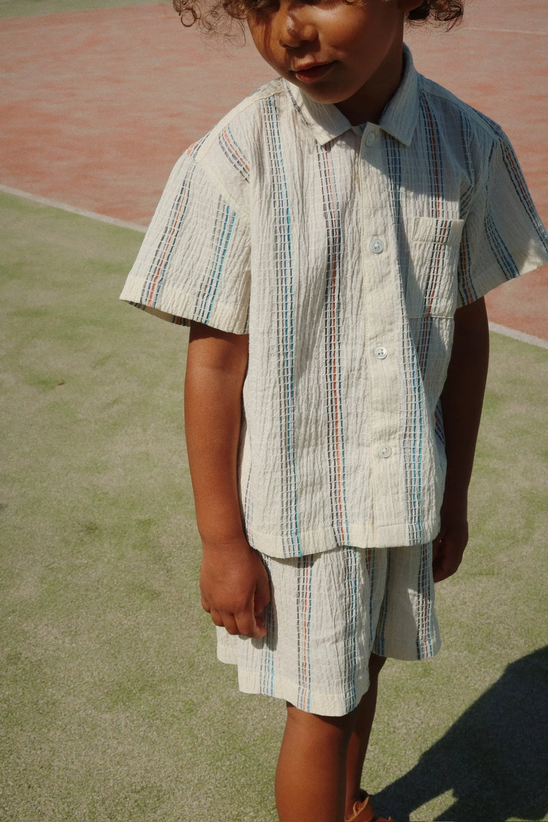 Konges Slojd/ VINCENT SS SHIRT/ANTIQUE WHITE【18ヶ月～4歳】