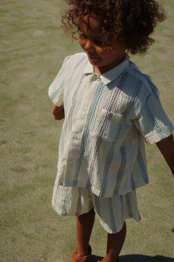 Konges Slojd/ VINCENT SS SHIRT/ANTIQUE WHITE【18ヶ月～4歳】