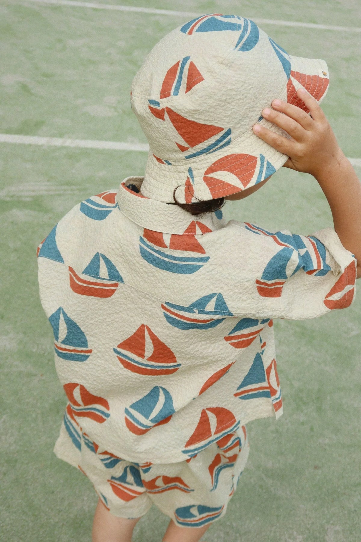 Konges Slojd/SEER ASNOU BUCKET HAT GRS/12-18M/AHOY/バケットハット【12-18ヶ月/2-4歳】