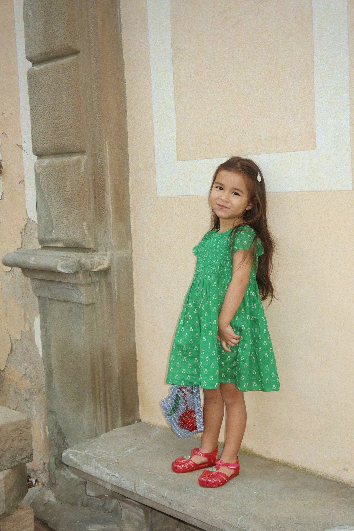 Konges Slojd/CAMI SMOCK DRESS GOTS/ワンピース【18ヶ月/2歳/3歳/4歳】