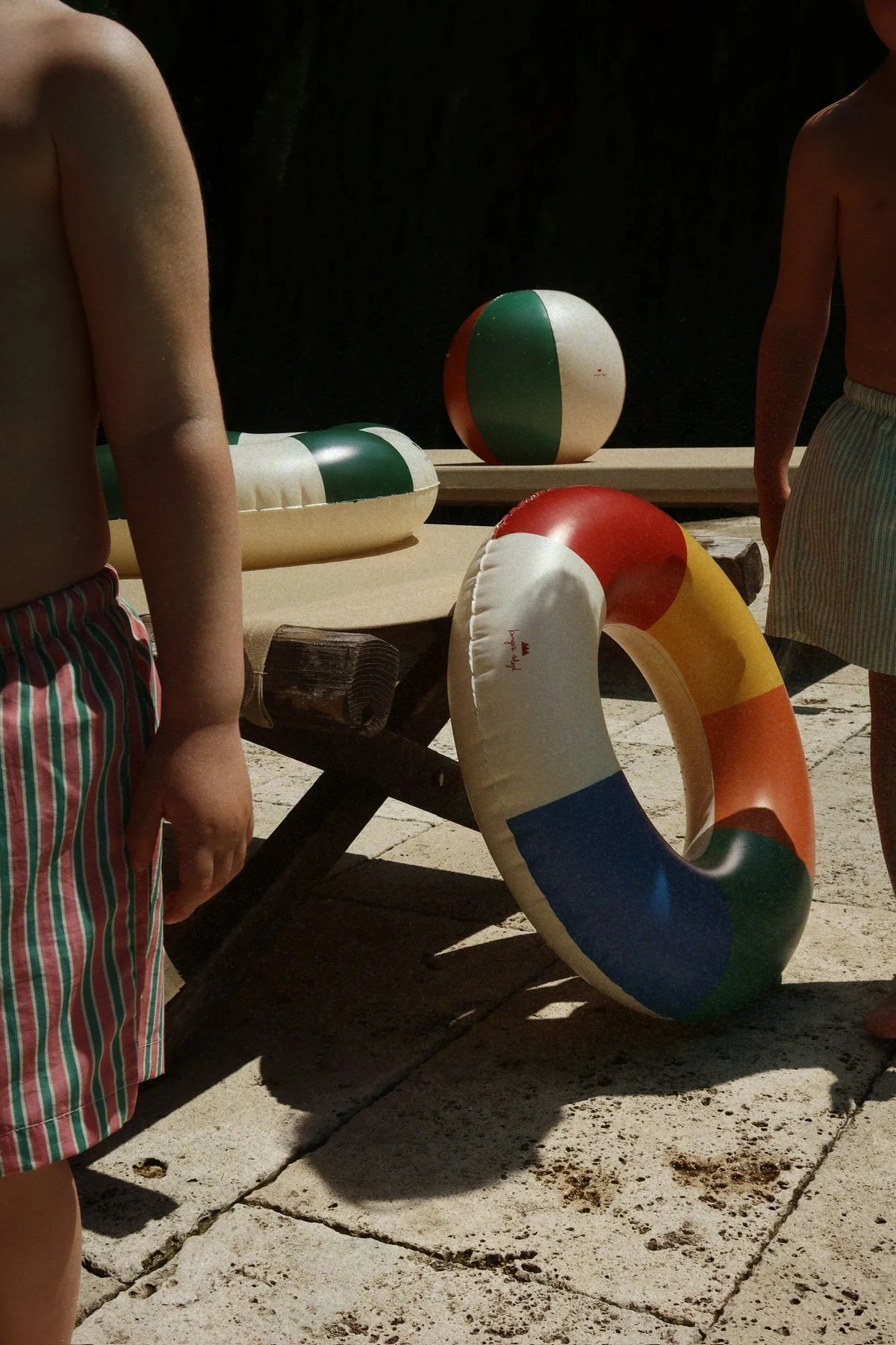 Konges Slojd/SWIM RING AND BEACH BALL SET/MULTI/浮き輪とビーチボールセット