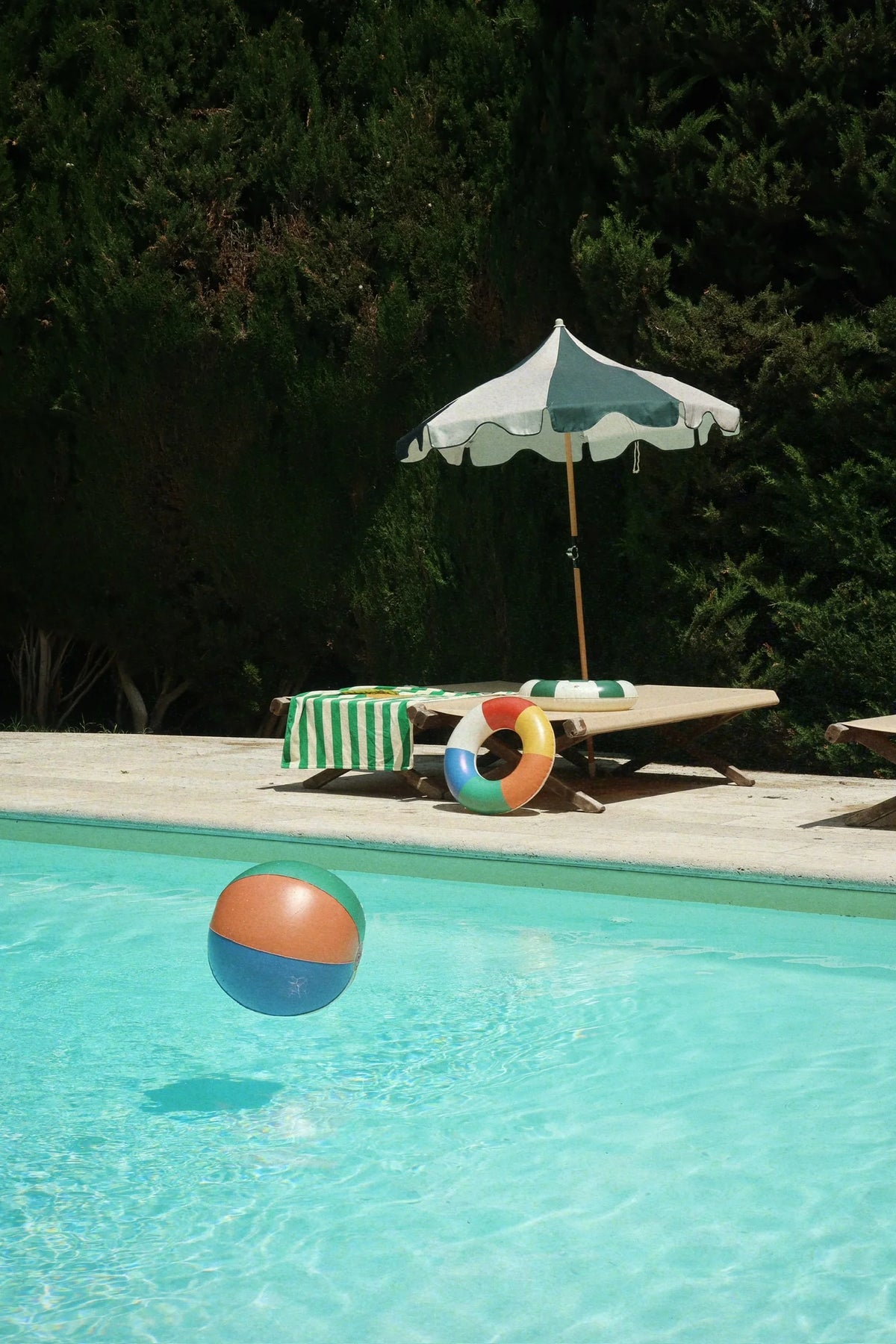 Konges Slojd/SWIM RING AND BEACH BALL SET/MULTI/浮き輪とビーチボールセット