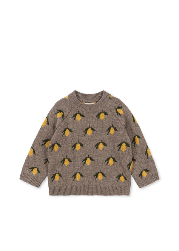 Konges Slojd/BELOU LEMON KNIT/ レモン柄ニット【18ヶ月/2歳/3歳】