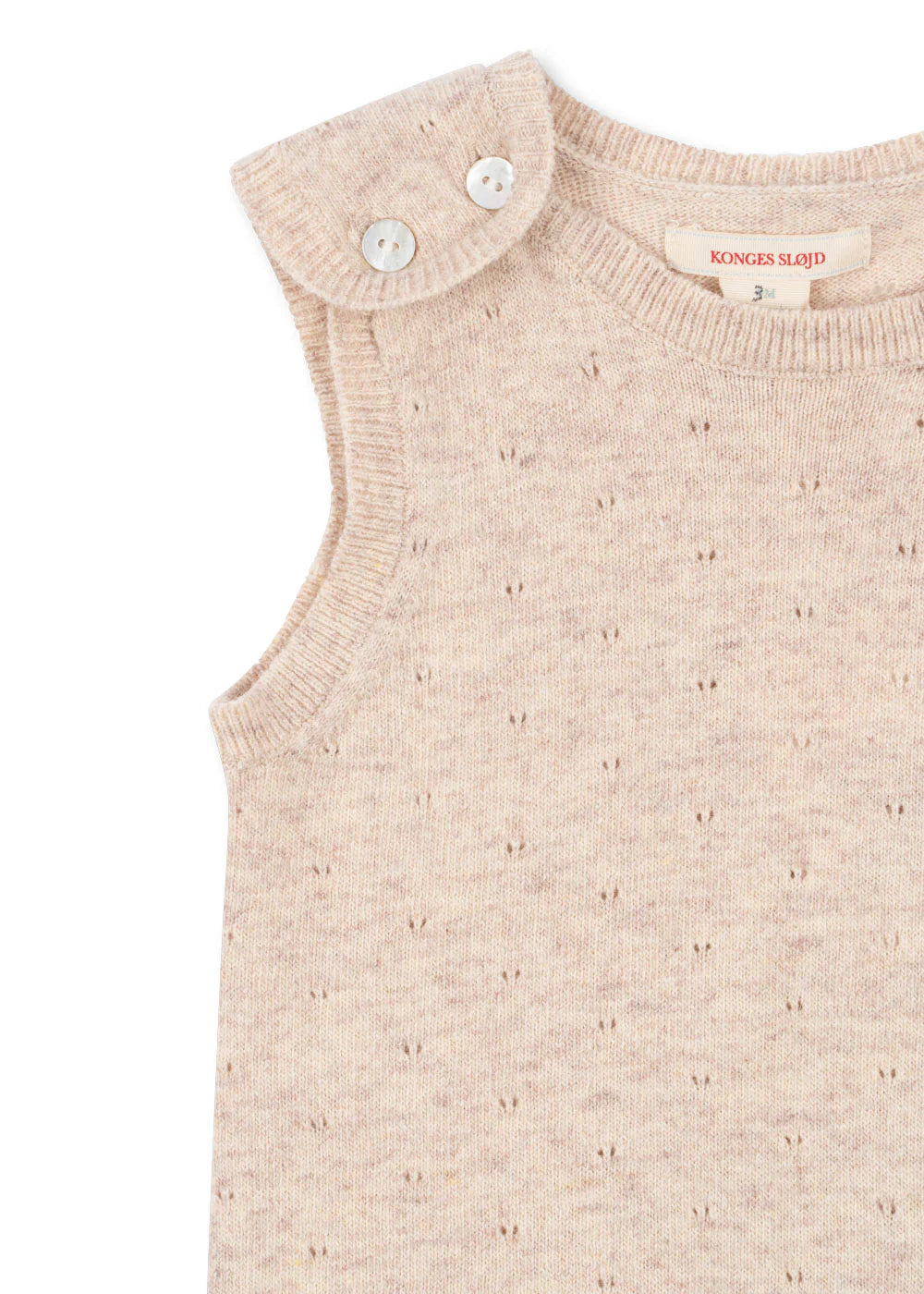 Konges Slojd/MINO KNIT SPENCER/ニットオーバーオール【9ヶ月/12ヶ月/18ヶ月】