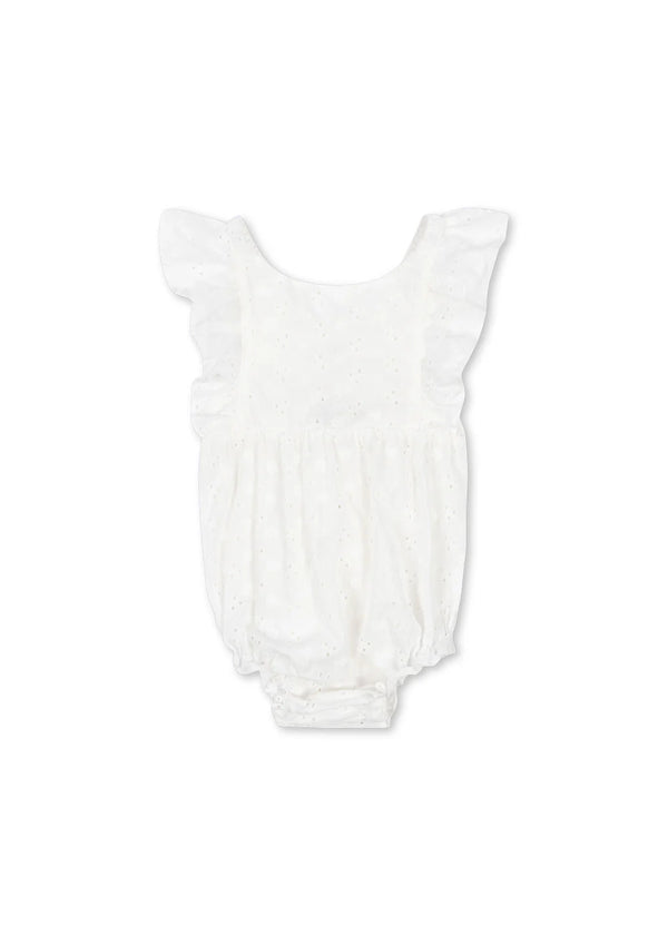 Konges Slojd/ LACEY ROMPER/ OPTIC WHITE【6ヶ月/12ヶ月】