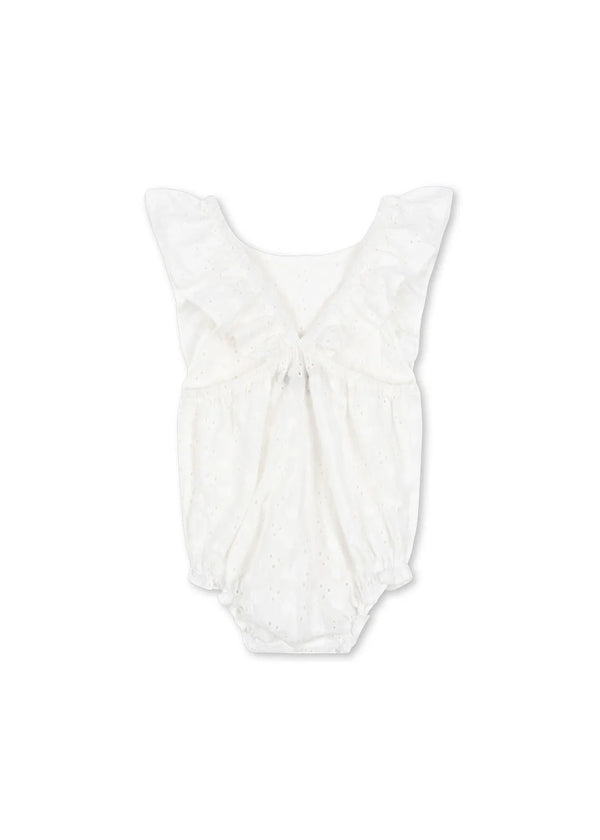 Konges Slojd/ LACEY ROMPER/ OPTIC WHITE【6ヶ月/12ヶ月】
