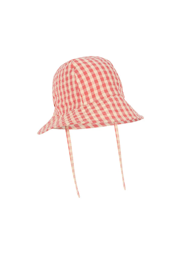 Konges Slojd/KIM SUN HAT / FLAMINGO PLUME CHECK【12-18M/2-4Y】