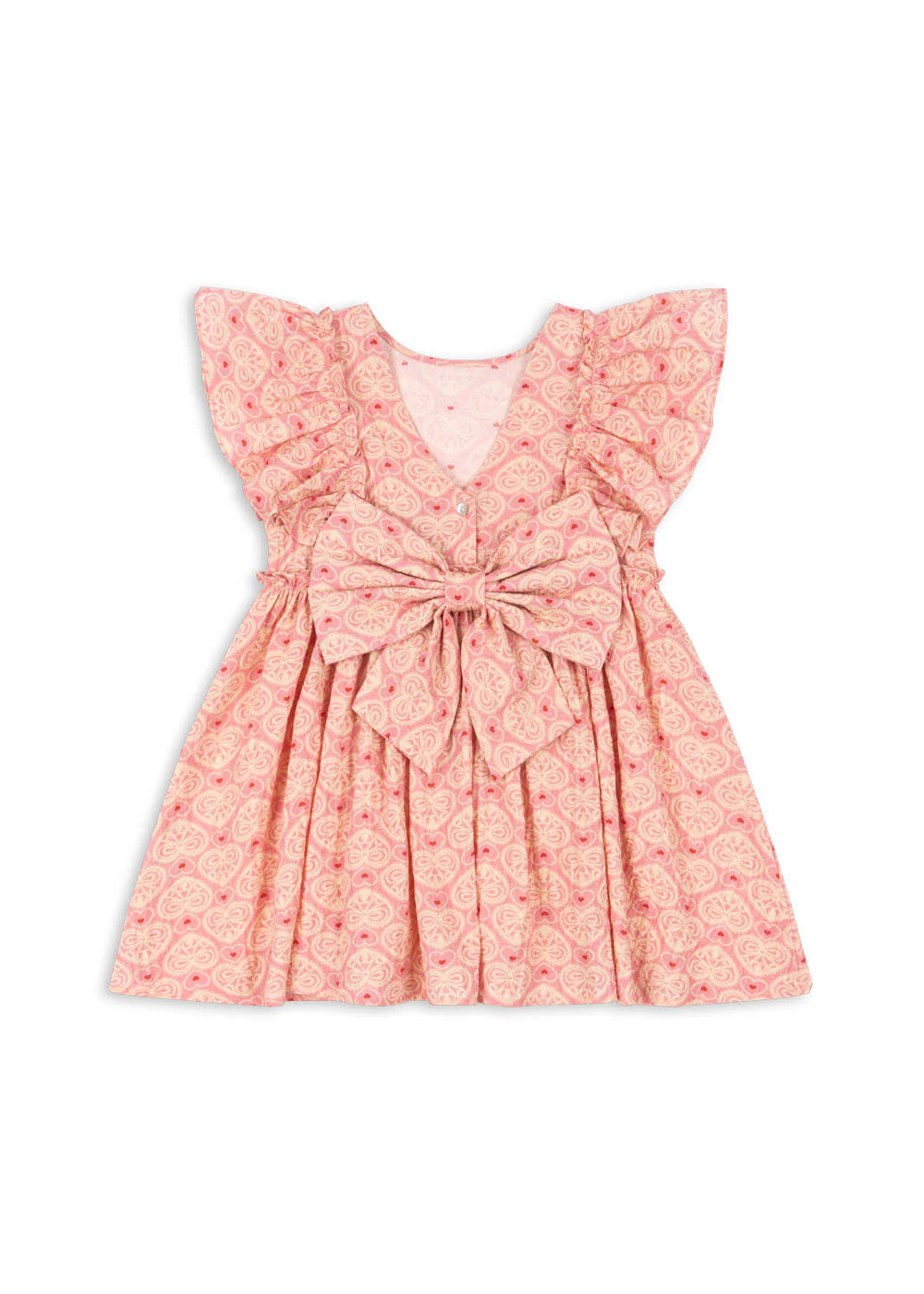 Konges Slojd/ AVA BOW DRESS /LACY PINK【18ヶ月～4歳】