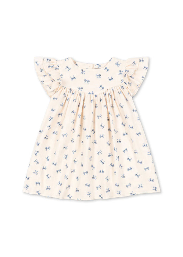 Konges Slojd/ COCO DRESS  /BOW BLEU【18ヶ月～4歳】