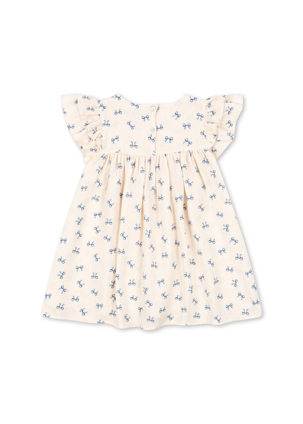 Konges Slojd/ COCO DRESS  /BOW BLEU【18ヶ月～4歳】