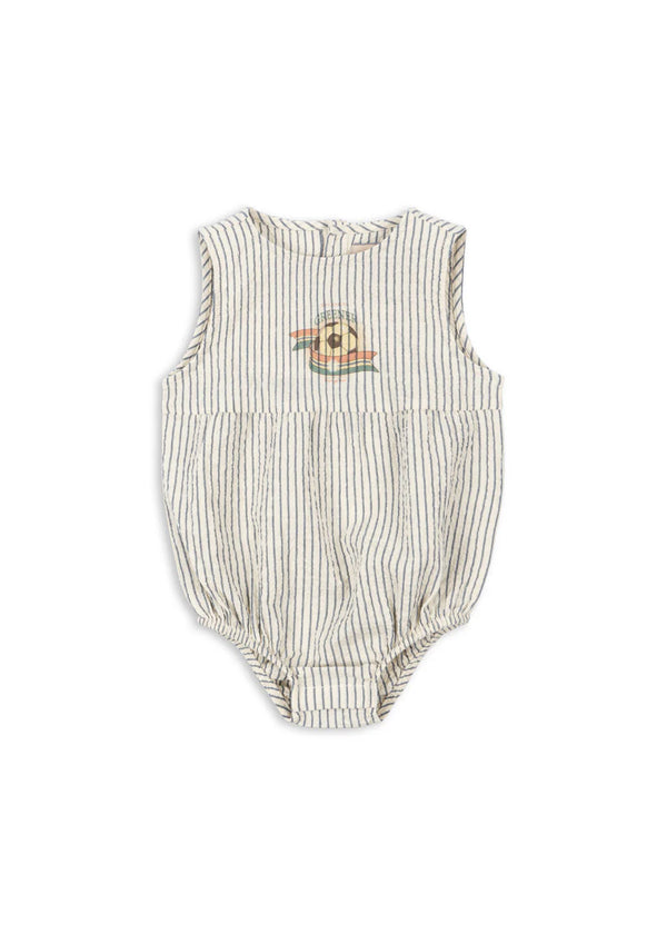 Konges Slojd/ELLIOT ROMPER/ STRIPE BLUIE【9ヶ月/18ヶ月】