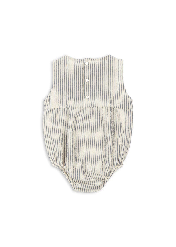 Konges Slojd/ELLIOT ROMPER/ STRIPE BLUIE【9ヶ月/18ヶ月】
