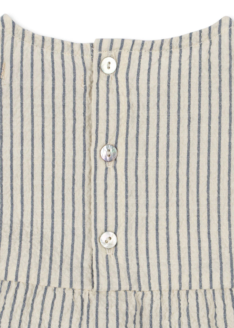 Konges Slojd/ELLIOT ROMPER/ STRIPE BLUIE【9ヶ月/18ヶ月】