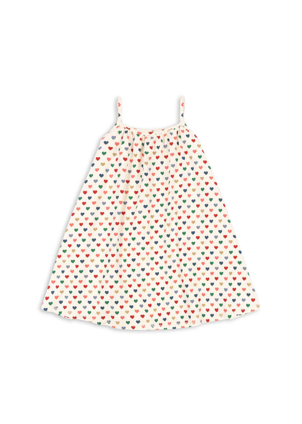 Konges Slojd/ BASIC STRAP DRESS/ COEUR COLOR【18ヶ月～4歳】