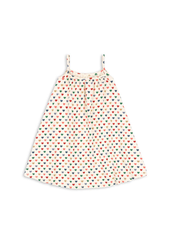 Konges Slojd/ BASIC STRAP DRESS/ COEUR COLOR【18ヶ月～4歳】