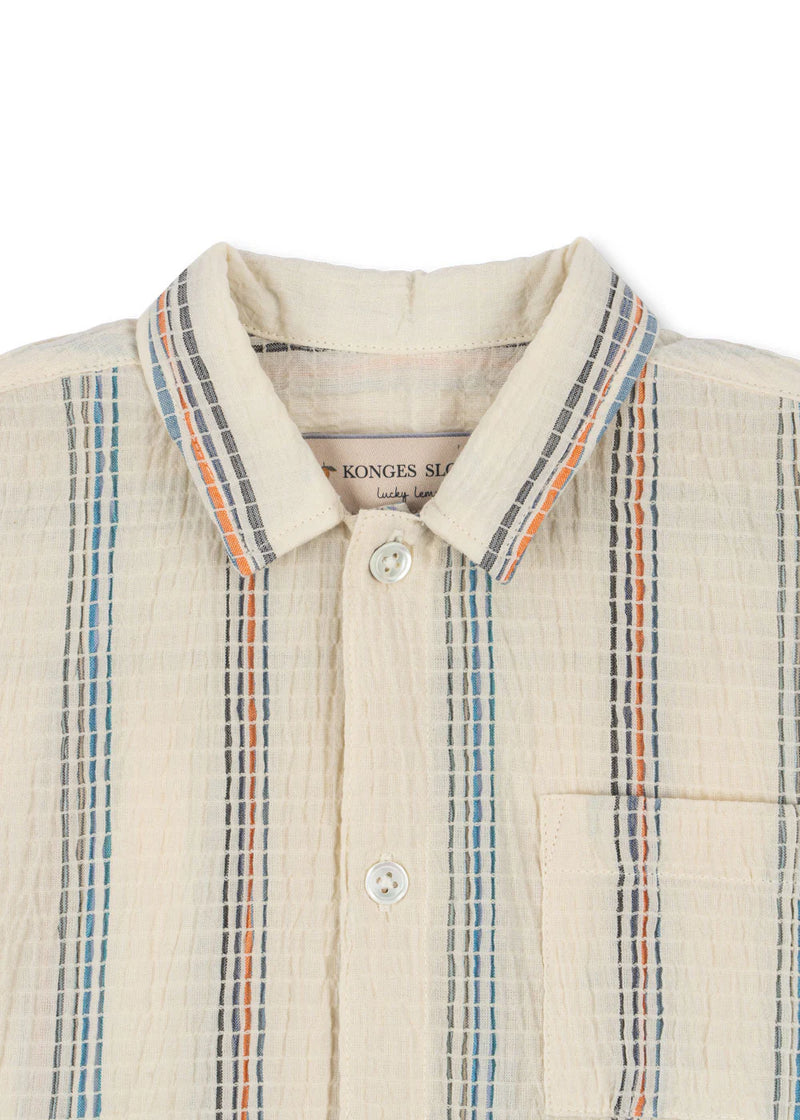Konges Slojd/ VINCENT SS SHIRT/ANTIQUE WHITE【18ヶ月～4歳】