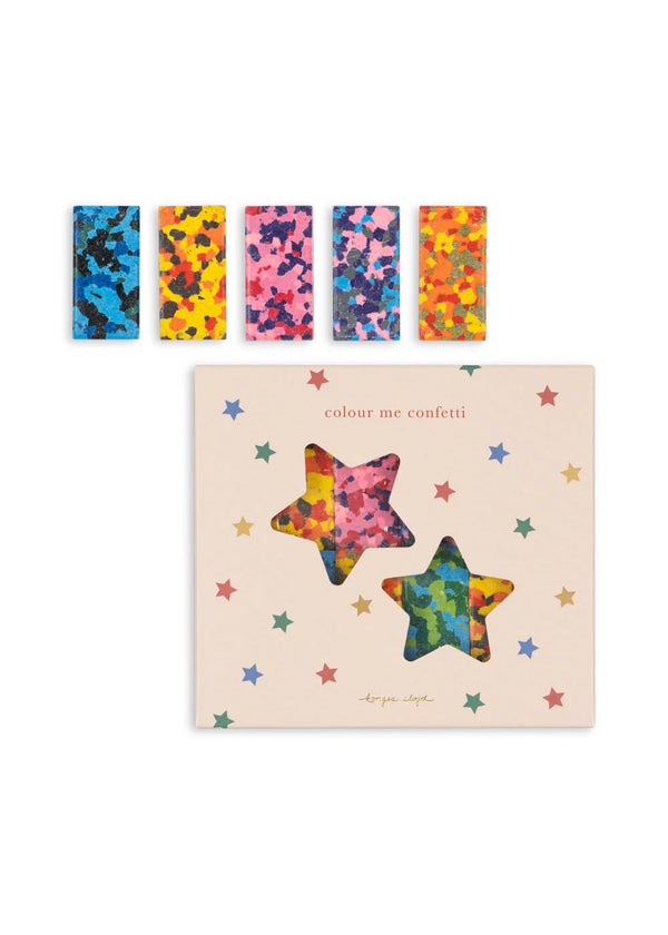 Konges Slojd/ CONFETTI CRAYONS/マルチカラークレヨン8ピース