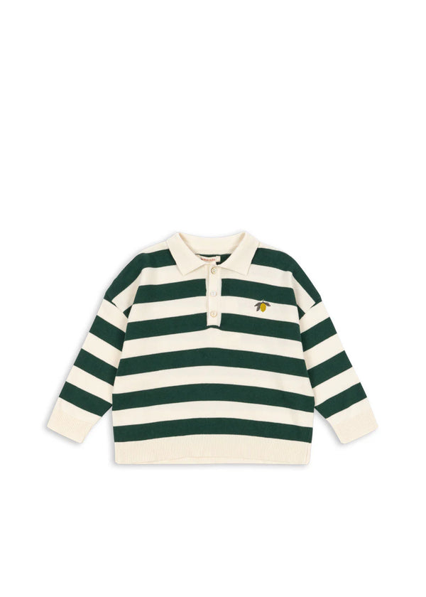 Konges Slojd/MANIS KNIT POLO　長袖ニットポロシャツ【2歳/3歳/4歳】