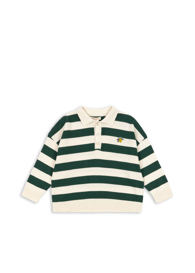Konges Slojd/MANIS KNIT POLO　長袖ニットポロシャツ【2歳/3歳/4歳】