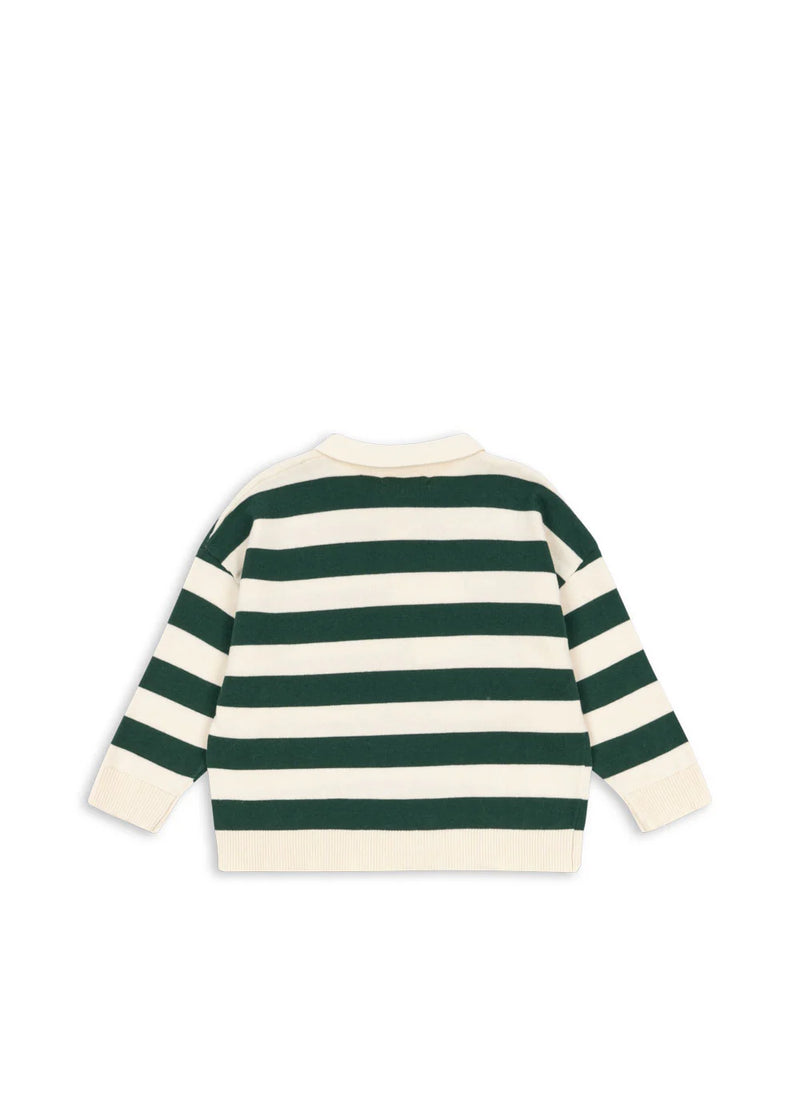 Konges Slojd/MANIS KNIT POLO　長袖ニットポロシャツ【2歳/3歳/4歳】