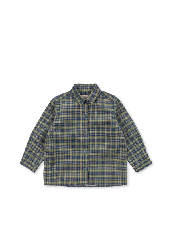 Konges Slojd/CARA LS SHIRT/ ソフトチェックシャツ【2Y/3Y/4Y】