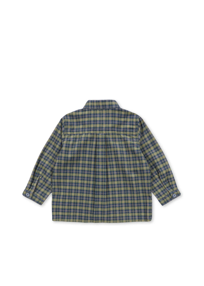 Konges Slojd/CARA LS SHIRT/ ソフトチェックシャツ【2Y/3Y/4Y】