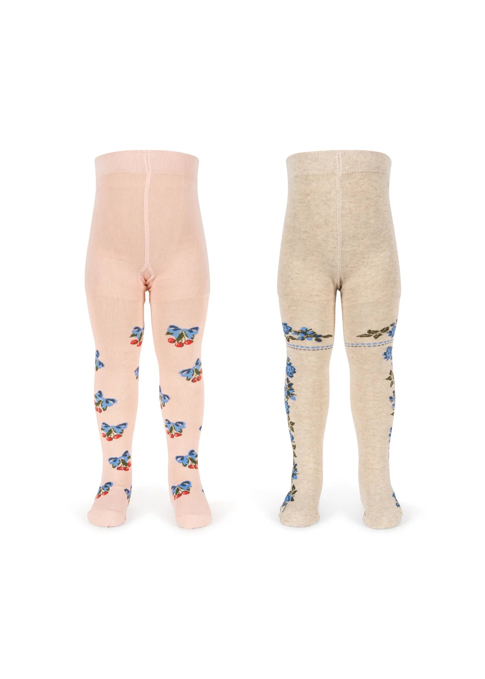Konges Slojd/2 PACK FLOWER AND CHERRY JACQUARD TIGHTS/タイツ2足セット【6-9か月〜6-7歳】