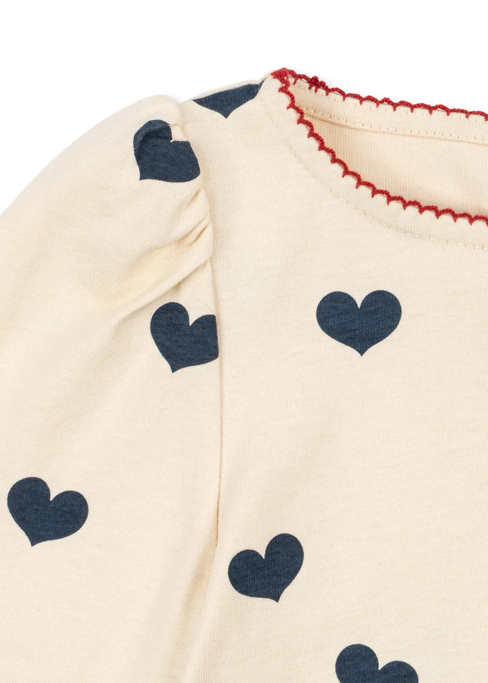 Konges Slojd/DREY SLIT BLOUSE GOTS/CUORE TRICOLORE/ブラウス【18ヶ月/2歳/3歳/4歳】